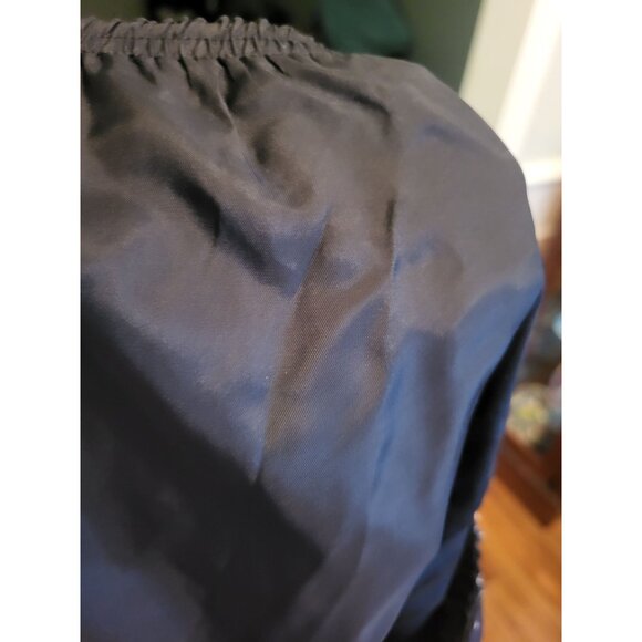 Susan Bristol Silk Black/Brown Skip Skirt Ruffle M Whimsygoth Grunge Fairy y2K - Picture 5 of 6